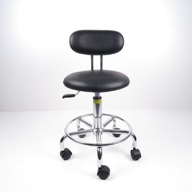 چین صندلی های آزمایشگاهی ارگونومیک پشت صندلی با کمربند ضد استاتیک با حلقه پا ثابت کارخانه