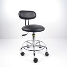 صندلی های آزمایشگاهی ارگونومیک پشت صندلی با کمربند ضد استاتیک با حلقه پا ثابت تامین کننده