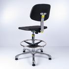 پایه های آلومینیوم صندلی کار صنعتی پلی اورتان ESD Black برای میز کار بالا تامین کننده