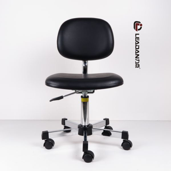 سیاه ارگونومیک ESD صندلی های تمیز 360 ارتفاع پین قابل تنظیم PU وینیل تامین کننده