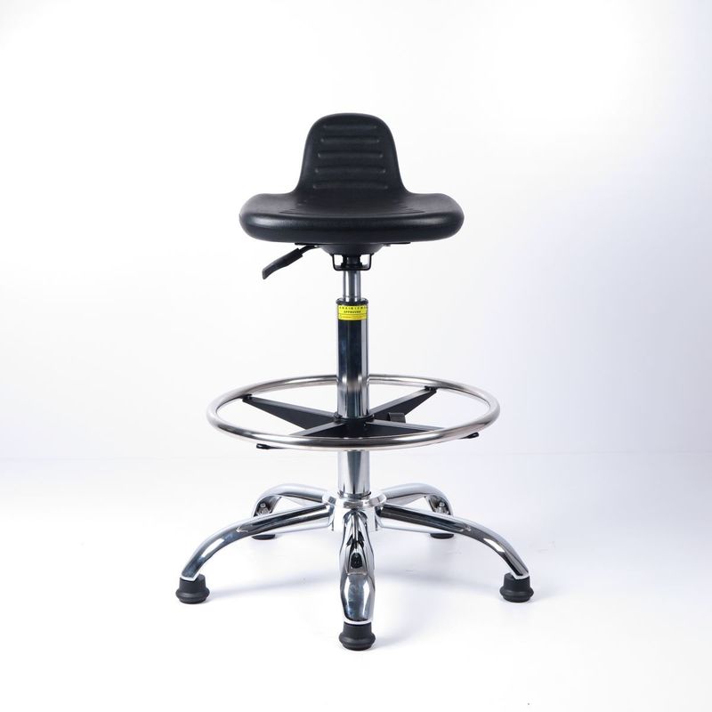 صندلی L شکل صندلی ضد استاتیک با انگشتر پا از استیل ضد زنگ که برای نیمکت بالا استفاده می شود تامین کننده