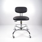 صندلی PU سیاه چرم ارگونومیک صندلی صندلی دفتر کار صندلی با استراحت پا تامین کننده