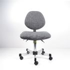 صندلی کارشناسی ارگونومیک پارچه خاکستری صندلی آزمایشگاهی قابل تنظیم بزرگ تامین کننده