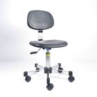 صندلی های تمیز و تمیز صندلی های پلی اورتان سیاه و سفید صندلی های قابل تنظیم 360 درجه Swivel تامین کننده