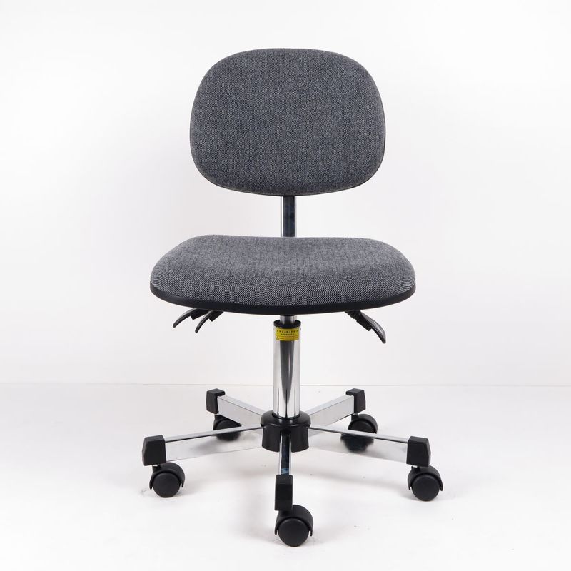 3 و یا تنظیم 2 سطح پارچه خاکستری ارگونومیک صندلی ESD صندلی بلند کردن با کاستورها تامین کننده